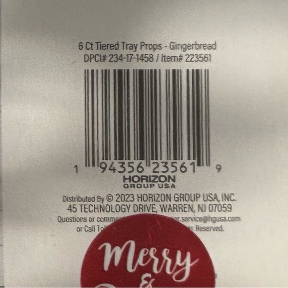 Target 6 count Gingerbread Tiered Tray Props. - Picture 7 of 7